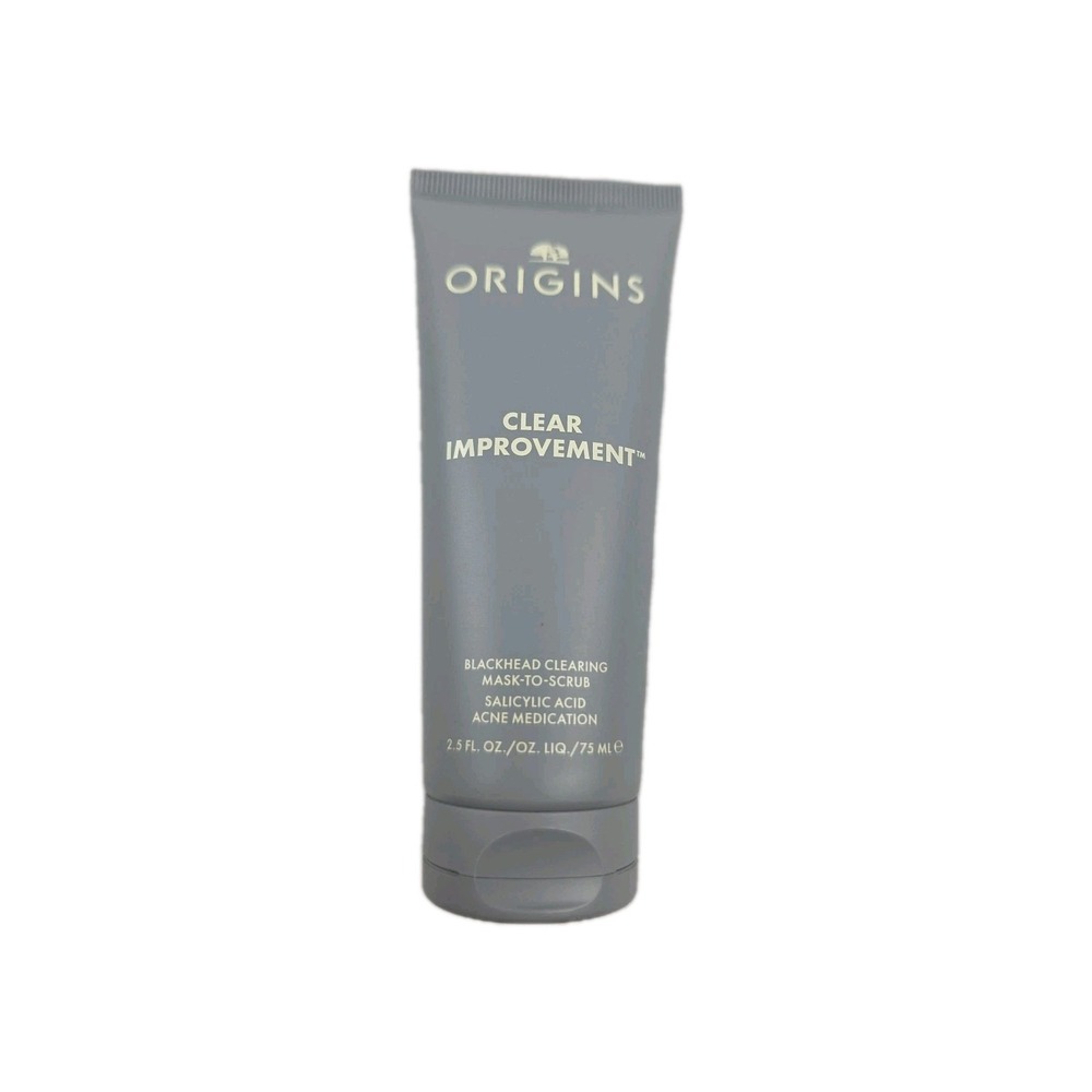 ORIGINS~Clear Improvement~Blackhead Clearing Mask-To-Scrub~2.5 fl oz/75ml~NWOB~